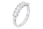 Allison Kaufman Fancy-Cut Diamond Wedding Band in 14K White Gold, 1.33 ctw, alternate view