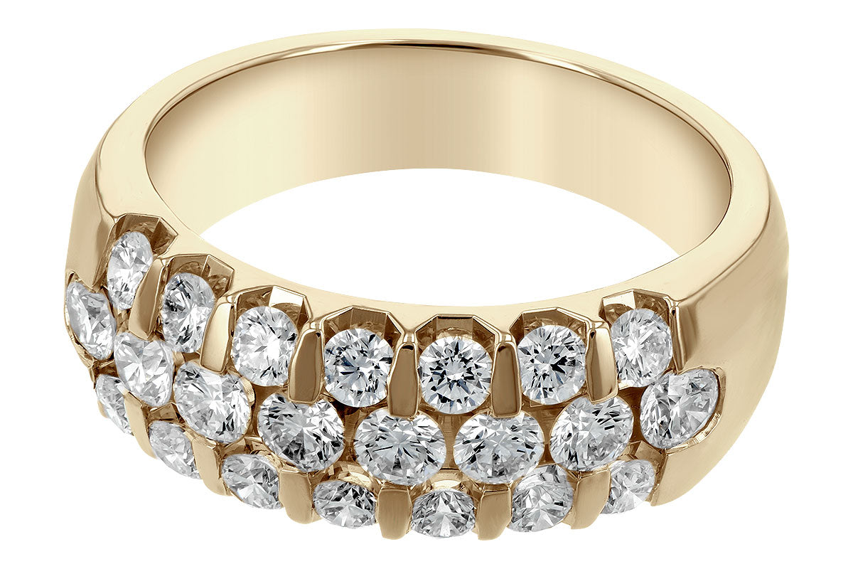 Allison Kaufman Diamond Wedding Band in 14K Yellow Gold, 1.30 ctw, alternate view