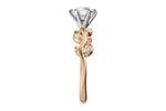 Allison Kaufman Diamond Engagement Ring Semi-Mount in 14K Rose Gold, 0.12 ctw (L7834), alternate view