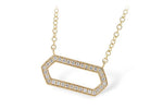 Allison Kaufman Diamond Necklace in 14K Yellow Gold, 0.19 ctw (N7825)