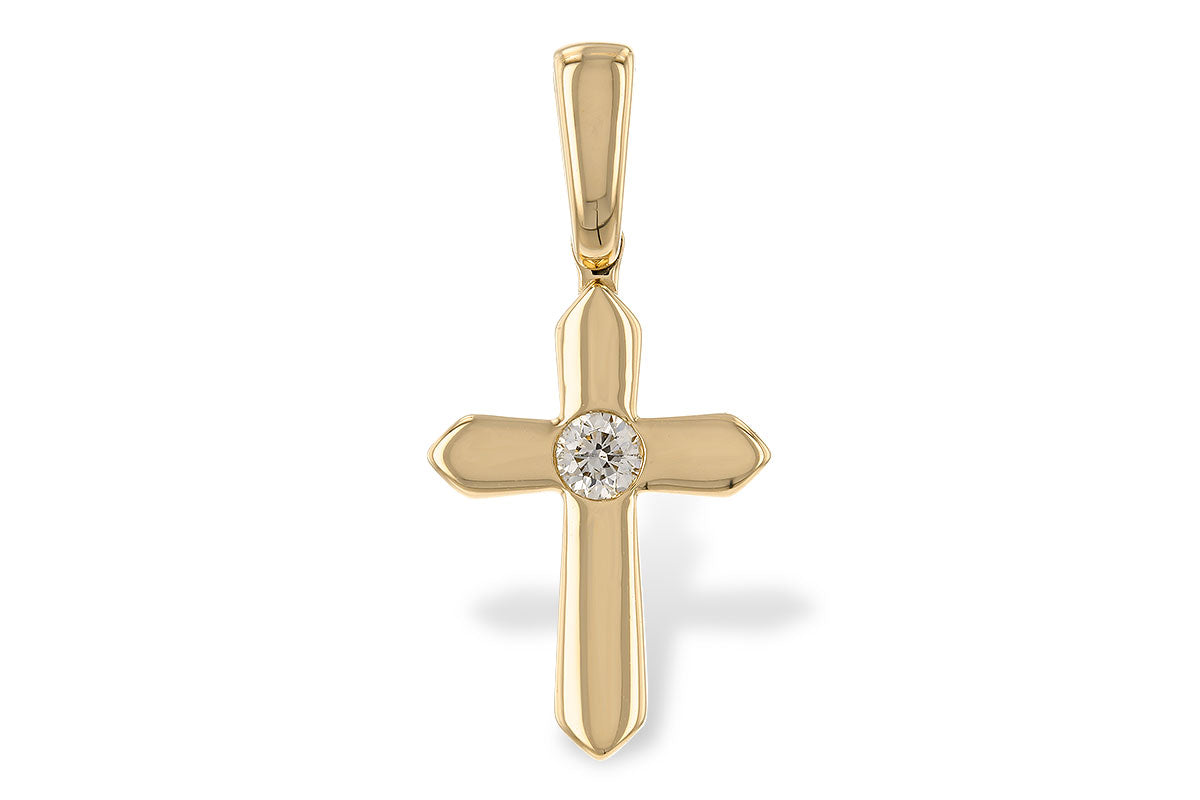 Allison Kaufman Diamond Pendant in 14K Yellow Gold, 0.05 ctw (P6539)