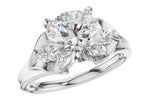 Allison Kaufman Diamond Engagement Ring Semi-Mount in 14K White Gold, 0.16 ctw (L7955)