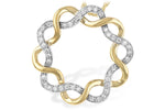Allison Kaufman Diamond Necklace in 14K Yellow & White Gold, 0.30 ctw
