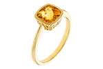Allison Kaufman Citrine Ring in 14K Yellow Gold, 1.25 ctw, alternate view