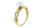 Allison Kaufman Diamond Engagement Ring Semi-Mount in 14K Yellow Gold, 0.06 ctw (L7752), alternate view
