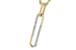 Allison Kaufman Diamond Necklace in 14K Yellow & White Gold, 0.14 ctw (N8459), alternate view