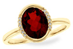 Allison Kaufman Garnet & Diamond Ring in 14K Yellow Gold, 2.05 ctw
