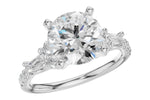 Allison Kaufman Diamond Engagement Ring Semi-Mount in 14K White Gold, 0.42 ctw (L7914)