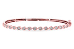 Allison Kaufman Diamond Bangle Bracelet in 14K Rose Gold, 0.32 ctw