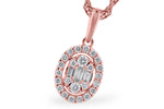 Allison Kaufman Diamond Necklace in 14K Rose Gold, 0.18 ctw
