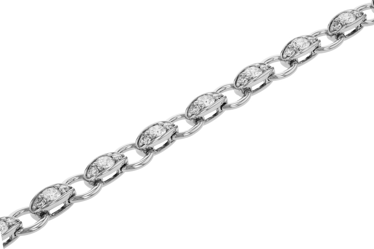 Allison Kaufman Diamond Bracelet in 14K White Gold, 2.20 ctw, alternate view