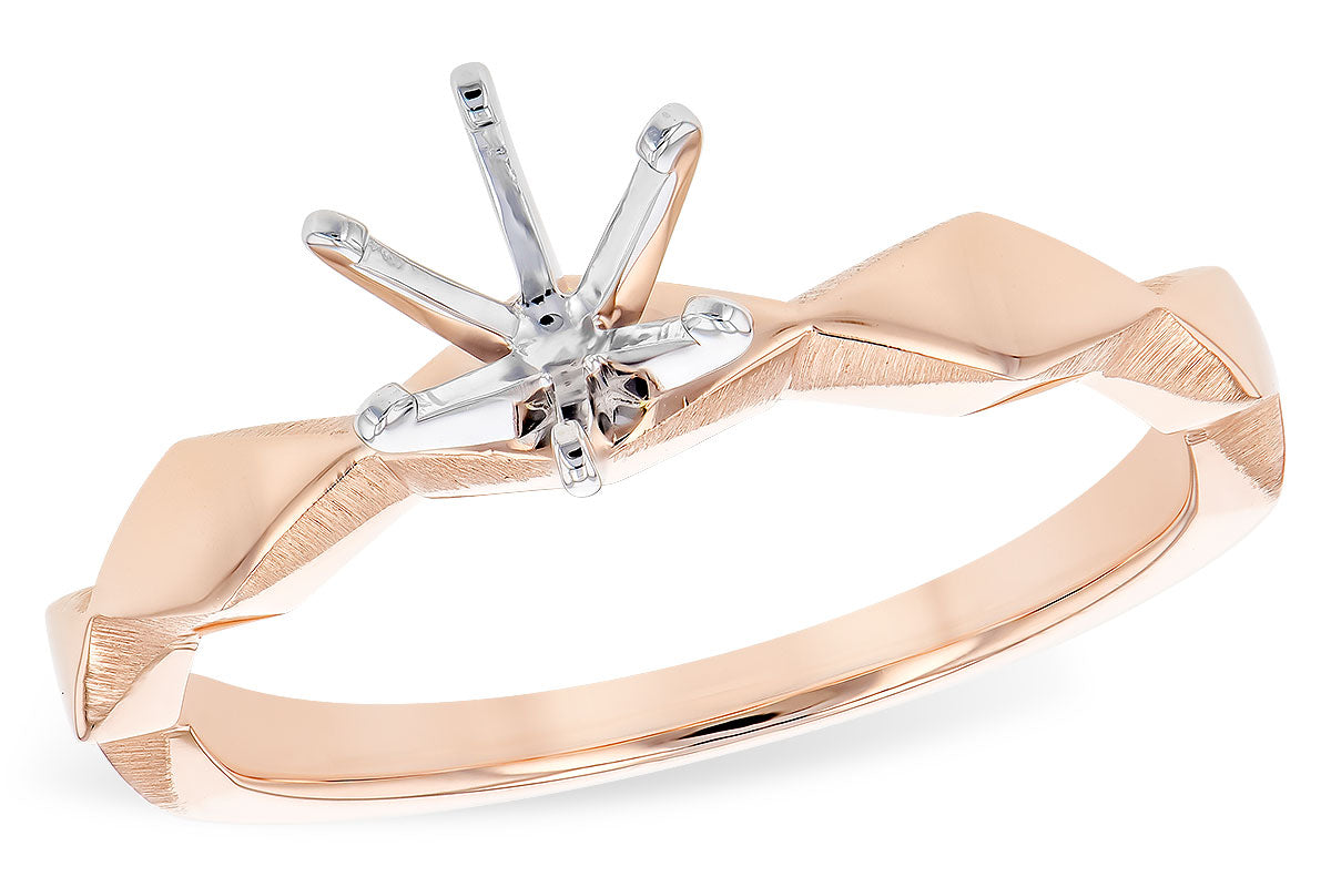Allison Kaufman Engagement Ring Semi-Mount in 14K Rose Gold (L7824)