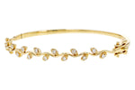 Allison Kaufman Diamond Bangle Bracelet in 14K Yellow Gold, 0.45 ctw, alternate view