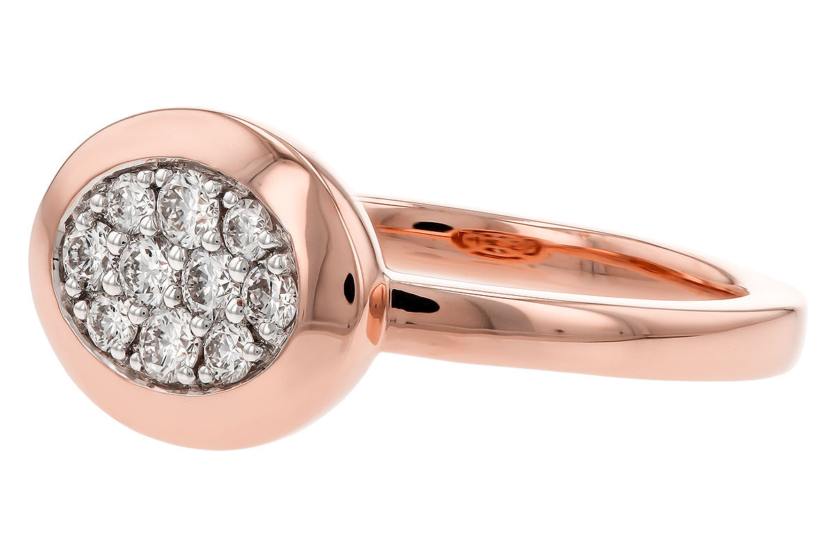 Allison Kaufman Diamond Ring in 14K Rose Gold, 0.25 ctw (D6049), alternate view