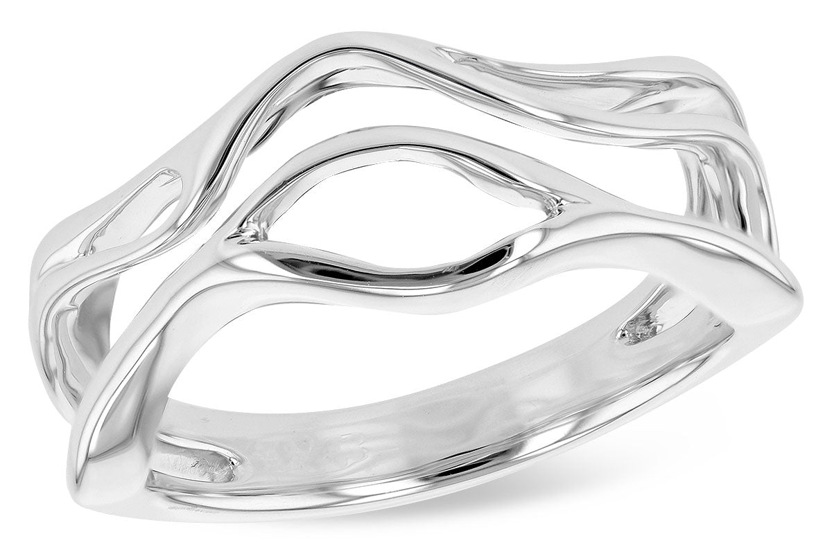 Allison Kaufman Wedding Band in 14K White Gold (X19557)