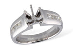 Allison Kaufman Diamond Engagement Ring Semi-Mount in 14K White Gold, 0.44 ctw (L7260)