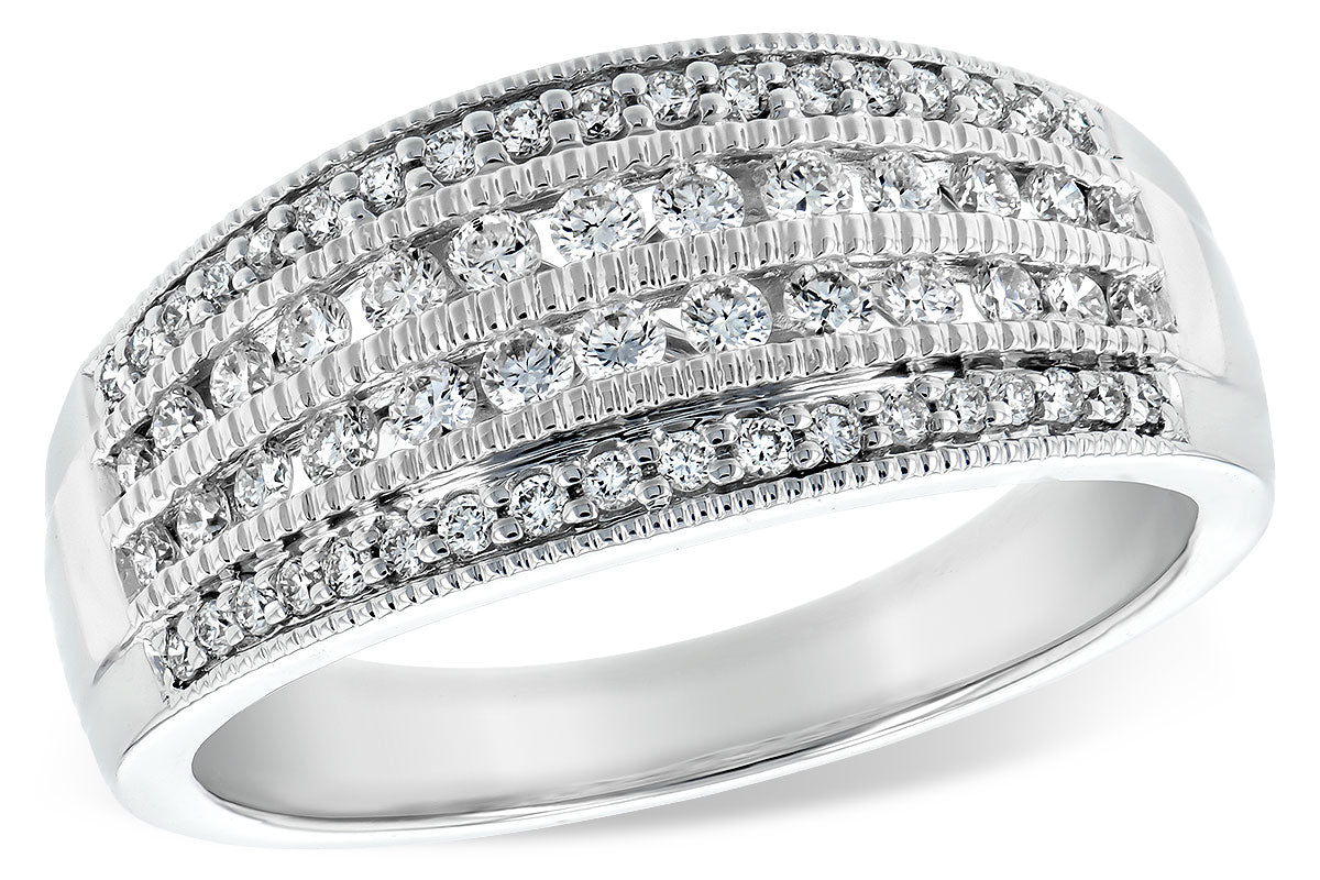 Allison Kaufman Diamond Wedding Band in 14K White Gold, 0.50 ctw (W1939)
