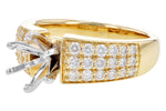 Allison Kaufman Diamond Engagement Ring Semi-Mount in 14K Yellow Gold, 0.75 ctw (L7819), alternate view