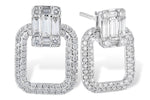 Allison Kaufman Diamond Earrings in 14K White Gold, 0.97 ctw (E2082)