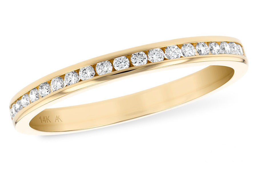 Allison Kaufman Diamond Wedding Band in 14K Yellow Gold, 0.25 ctw (W1677)
