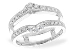 Allison Kaufman Diamond Ring Guard in 14K White Gold, 0.28 ctw (W1738)