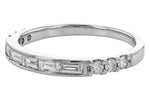 Allison Kaufman Baguette Diamond Wedding Band in 14K White Gold, 0.44 ctw, alternate view