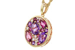 Allison Kaufman Amethyst, Pink Tourmaline & Diamond Necklace in 14K Yellow Gold, 2.00 ctw, alternate view