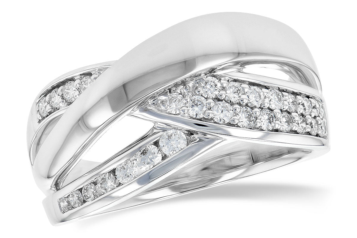 Allison Kaufman Diamond Wedding Band in 14K White Gold, 0.34 ctw (W2357)