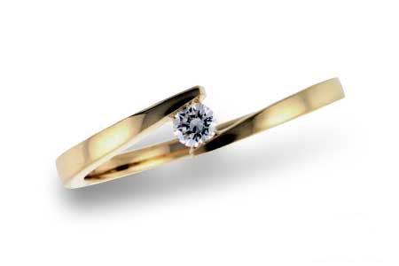 Allison Kaufman Diamond Ring in 14K Yellow Gold, 0.09 ctw (D5035)