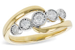 Allison Kaufman Diamond Ring in 14K Yellow Gold, 0.21 ctw