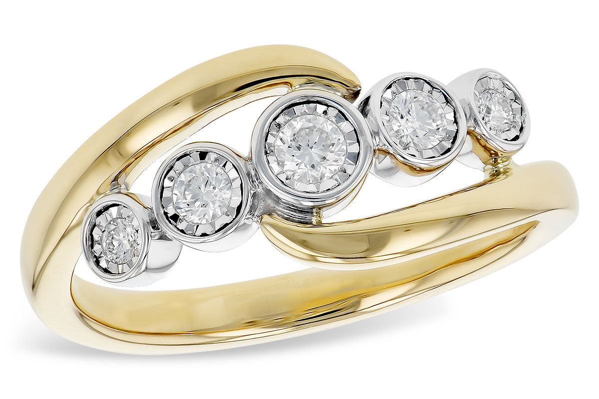 Allison Kaufman Diamond Ring in 14K Yellow Gold, 0.21 ctw