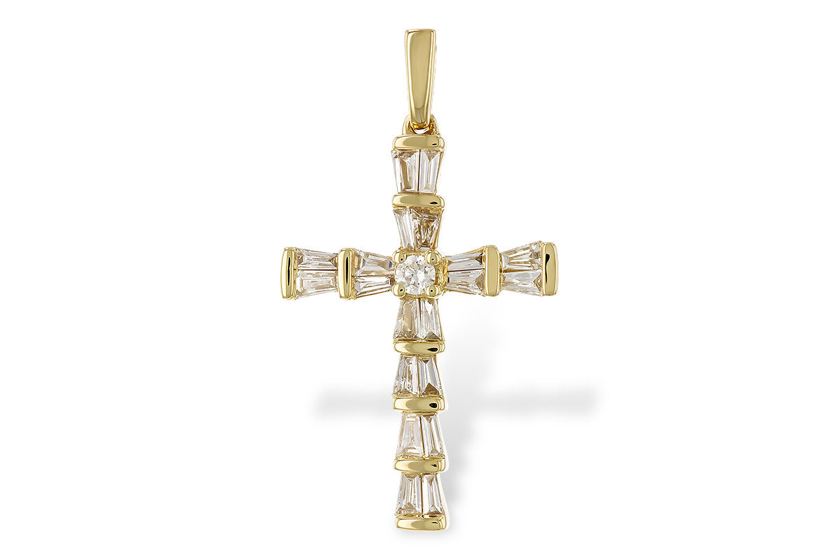 Allison Kaufman Baguette Diamond Pendant in 14K Yellow Gold, 0.26 ctw