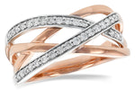 Allison Kaufman Diamond Wedding Band in 14K Rose Gold, 0.25 ctw (W2349)
