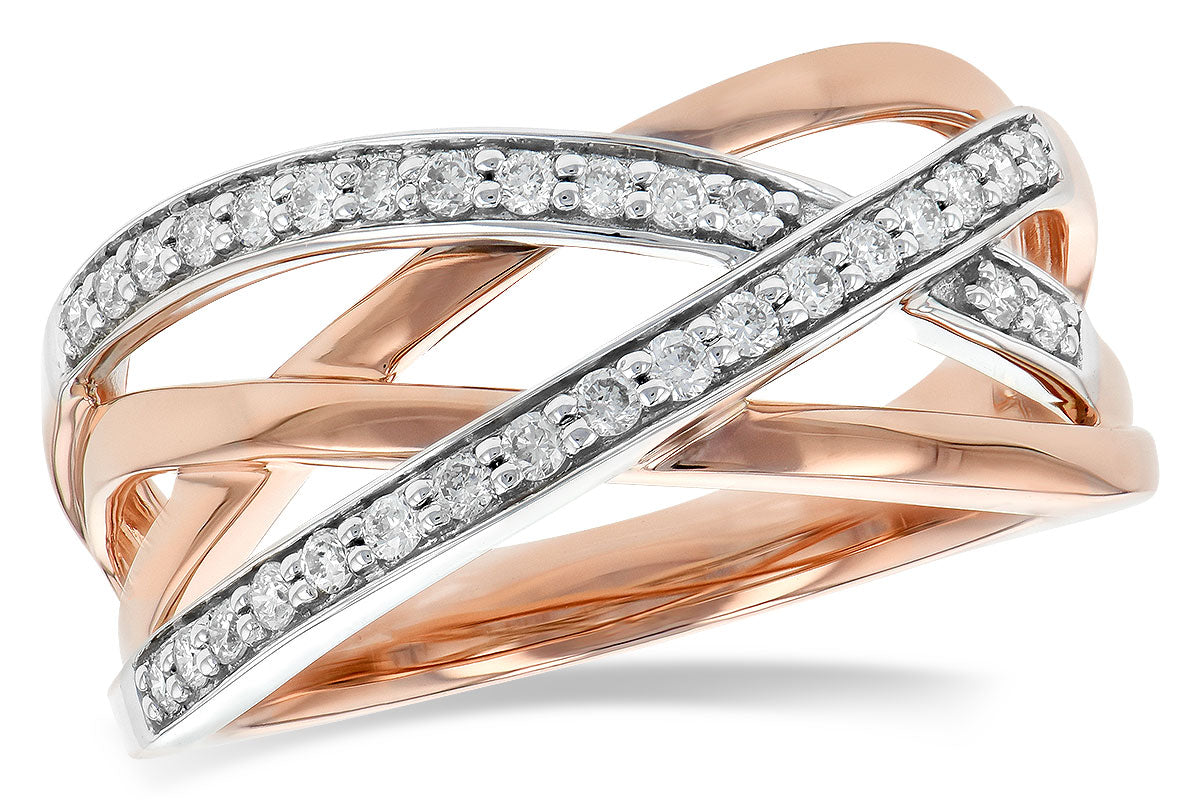 Allison Kaufman Diamond Wedding Band in 14K Rose Gold, 0.25 ctw (W2349)
