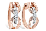 Allison Kaufman Diamond Earrings in 14K Rose Gold, 0.34 ctw (E2060)