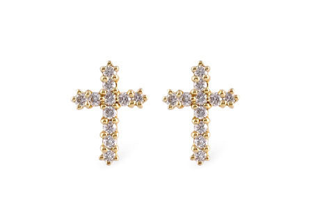 Allison Kaufman Diamond Earrings in 14K Yellow Gold, 0.15 ctw (E1292)