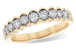 Allison Kaufman Diamond Wedding Band in 14K Yellow Gold, 0.24 ctw (W2331)