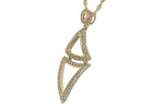 Allison Kaufman Diamond Necklace in 14K Yellow Gold, 0.25 ctw (N7785), alternate view