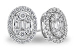 Allison Kaufman Diamond Earrings in 14K White Gold, 0.36 ctw (E2092)