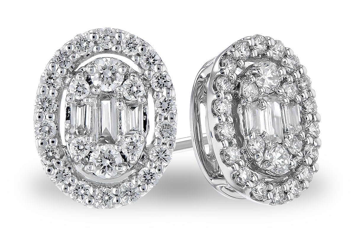Allison Kaufman Diamond Earrings in 14K White Gold, 0.36 ctw (E2092)
