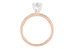 Allison Kaufman Diamond Engagement Ring Semi-Mount in 14K Rose Gold, 0.16 ctw (L7615), alternate view