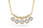 Allison Kaufman Diamond Necklace in 14K Yellow Gold, 0.09 ctw