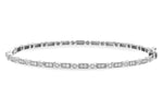 Allison Kaufman Diamond Bangle Bracelet in 14K White Gold, 0.38 ctw