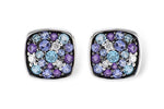 Allison Kaufman Multi-Gemstone & Diamond Earrings in 14K White Gold, 1.70 ctw
