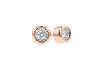 Allison Kaufman Diamond Earrings in 14K Rose Gold, 0.10 ctw (ER60-10)