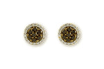 Allison Kaufman Black Diamond Earrings in 14K Yellow Gold, 0.72 ctw