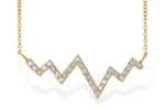 Allison Kaufman Diamond Necklace in 14K Yellow Gold, 0.21 ctw