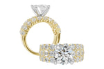 Allison Kaufman Diamond Engagement Ring Semi-Mount in 14K Yellow Gold, 2.44 ctw, alternate view