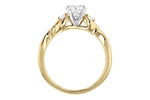 Allison Kaufman Diamond Engagement Ring Semi-Mount in 14K Yellow Gold, 0.14 ctw, alternate view