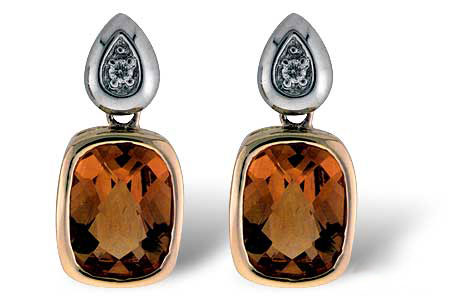 Allison Kaufman Gold Earrings in 14K Yellow Gold, 2.07 ctw